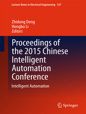 cover image of Proceedings of the 2015 Chinese Intelligent Automation Conference